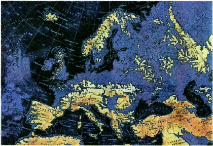 Значительная часть Европы окажется под водой. В зоне риска — районы, окрашенные синим цветом. Россию, увы, тоже подтопит.